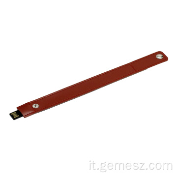 Braccialetto in pelle USB Flash Drive Memory Drive da polso